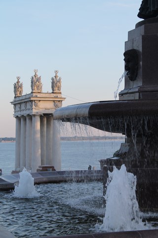 Promenade en ville à Volgograd, vue sur la Volga