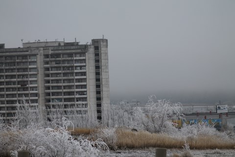 Ma résidence universitaire en hiver