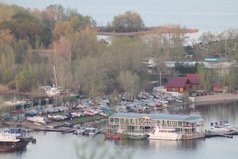 L'ïle au milieu de la Volga de Saratov