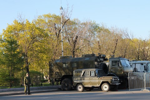 Mobilisation de militaires pour la parade des 70 ans de la Victoire